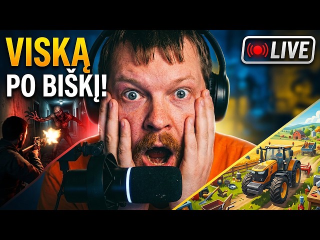 🔴 LIVE: Gedas žaidžia Viska po biški  #horror #Fps #Lithuania