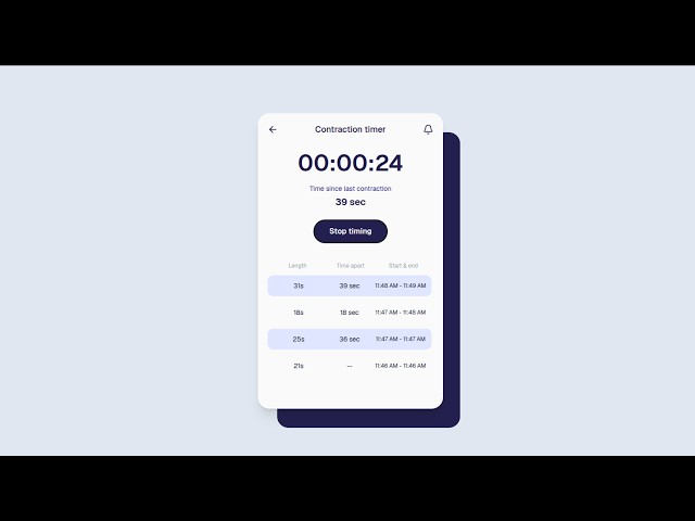 Contraction Timer | Component Build | TsbSankara