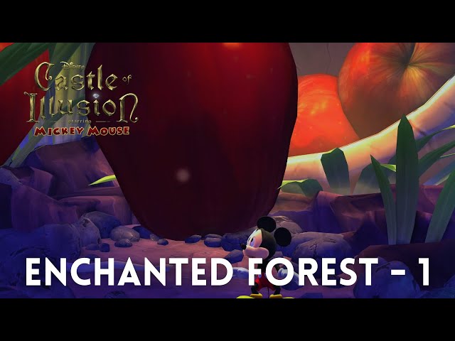 Castle of Illusion Starring Mickey Mouse - Walkthrough 4K 60FPS HDR - Enchanted Forest - Act 1