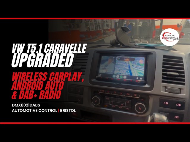 VW T5.1 Caravelle Failed Factory Stereo Out Wireless CarPlay In KENWOOD DMX8021DABS #vw #crplay