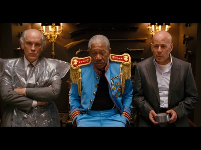 R.E.D Hollywood Action Comedy movie with Bruce Willis and Morgan Freeman.