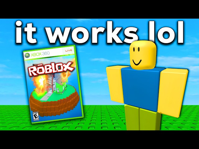 Roblox is Actually Playable on Xbox 360... and it's ONLINE!