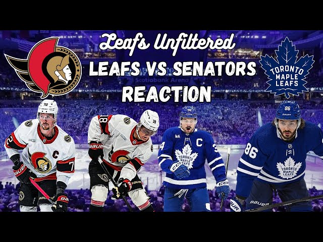Maple Leafs vs Senators Reaction|Game 3 26/27|OTT 3 TOR 2