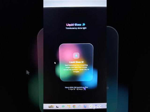 How to Build Apple's Liquid Glass Effect in Css 🔥 #liquidglass #css #html #coding
