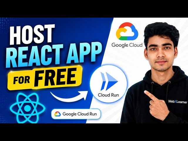Deploy React App on Google Cloud Run for FREE | Host & Run your React app on Google Cloud