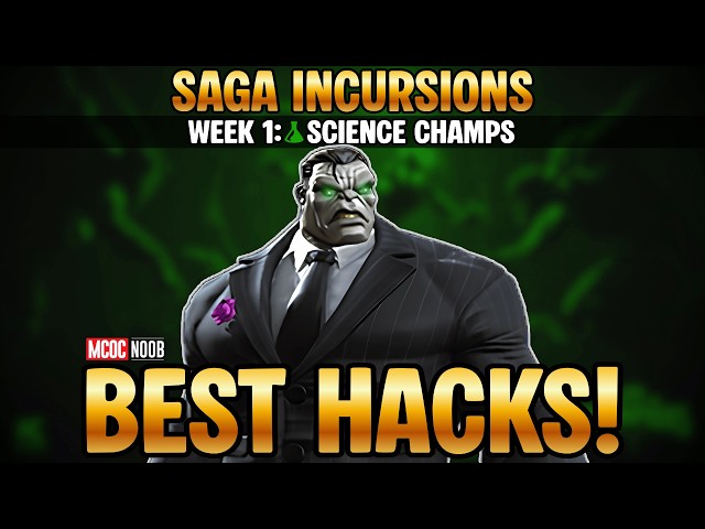 SAGA INCURSIONS Week 1 – BEST HACKS for Science Champions! | MCOC