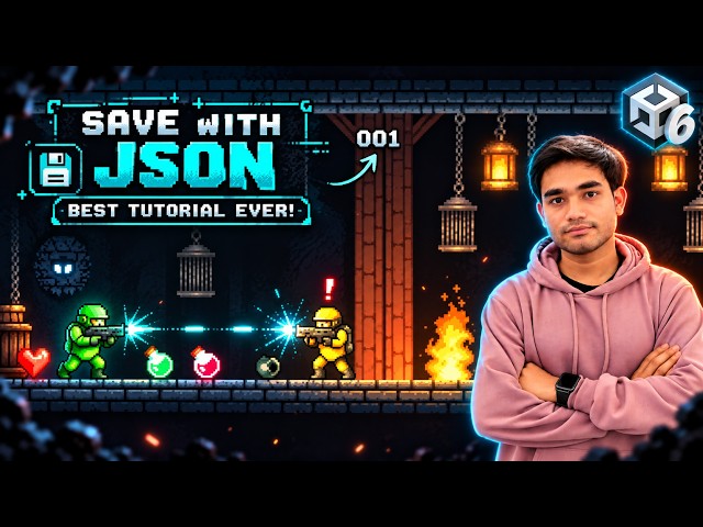How To Save Game Data With JSON In Unity (Complete Beginner Tutorial)