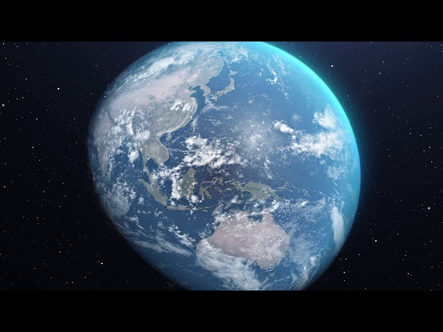 Our Planet Earth in Space Animated Background Video