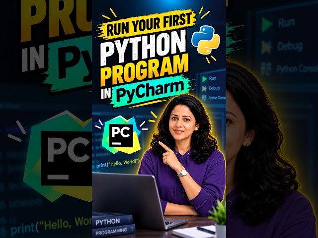 Run Your First Python Program in PyCharm! 💻🐍