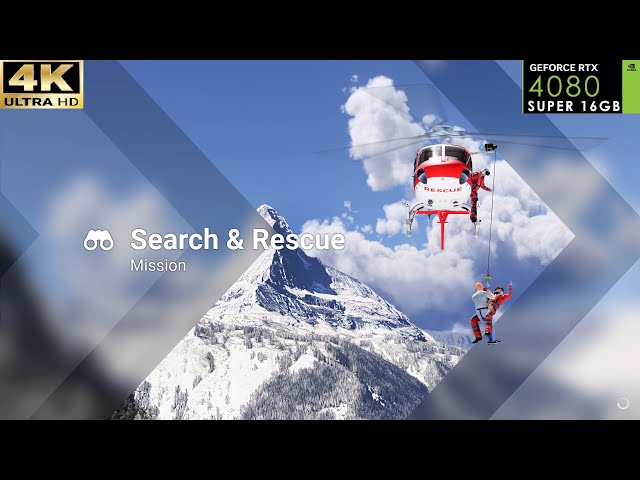 Microsoft Flight Simulator 2024 | Hoist Mission | Ocean Rescue🚁  #pc #4k #FlightSim #2024