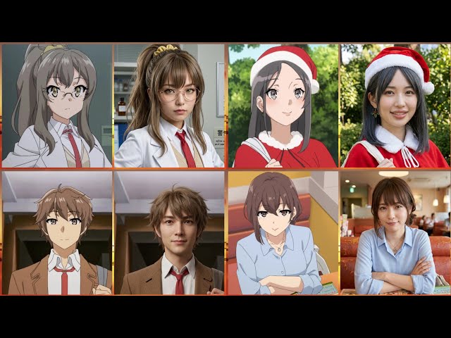 Bunny Girl Senpai Characters in REAL LIFE | Anime Characters IRL | Rascal Does Not Dream