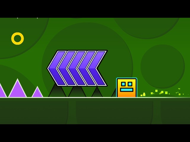 What is on the left of the Geometry Dash levels?