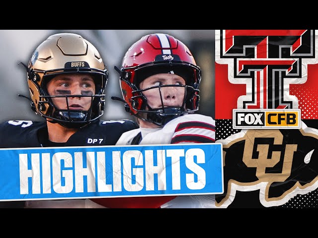 No. 12 Texas Tech Red Raiders vs Colorado Buffaloes Highlights 🏈 FOX College Football