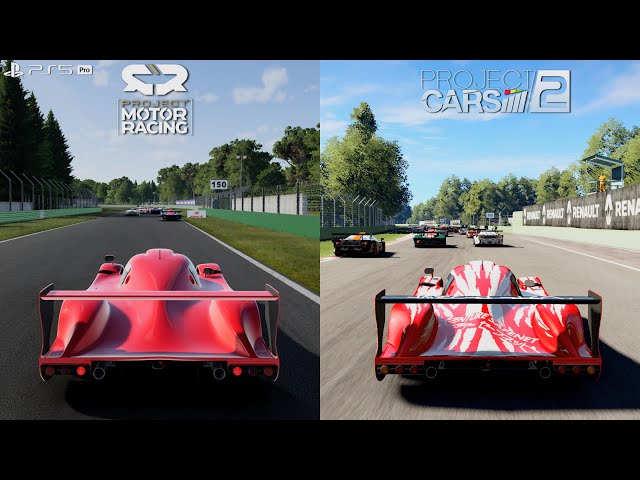 Project Motor Racing Vs Project Cars 2 Comparison Side by side - Graphics & Sounds [PS5]