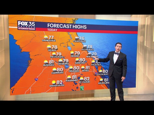 Orlando Weather Forecast: Gusty wind, few showers this weekend