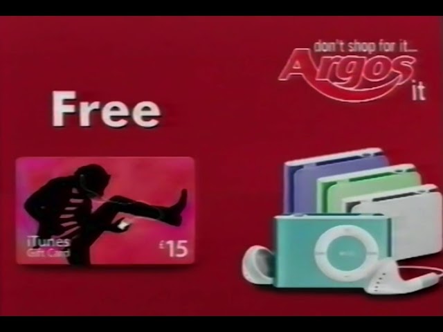 Ipod Shuffle Argos TV Advert