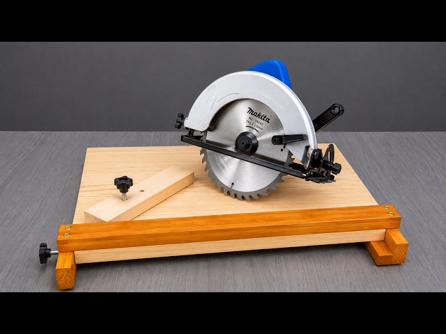 How a carpenter makes a portable table saw! Create a million-dollar tool in just 3 minutes.