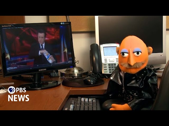 WATCH: Paul Solman undergoes puppet transformation for retort to Stephen Colbert roasting