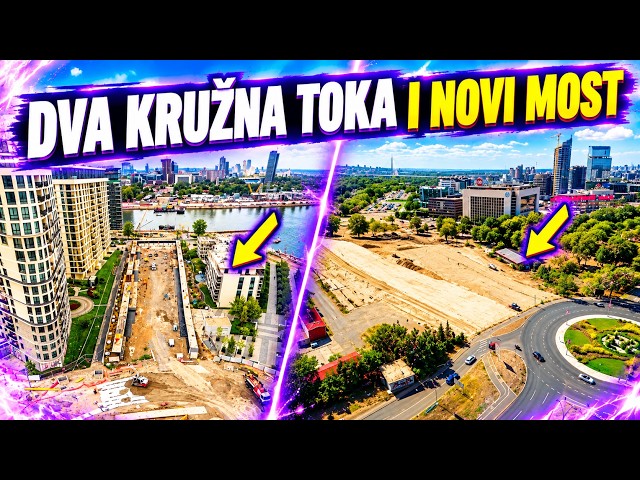 Montiraju se skele za lukove novog mosta, počelo trasiranje kružnog toka u Savamali.