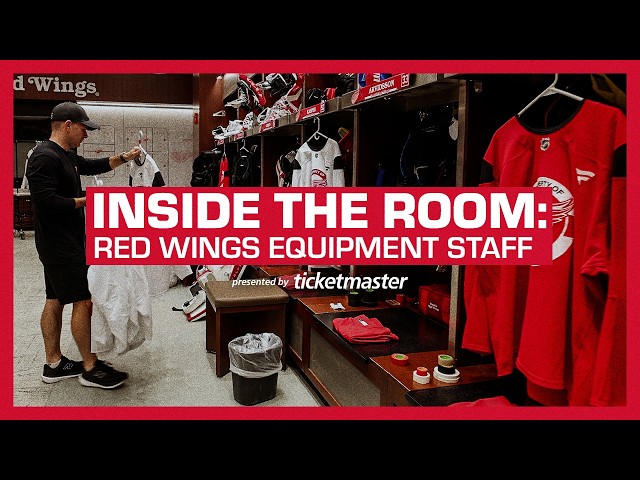 In the Room with the Detroit Red Wings Equipment Staff