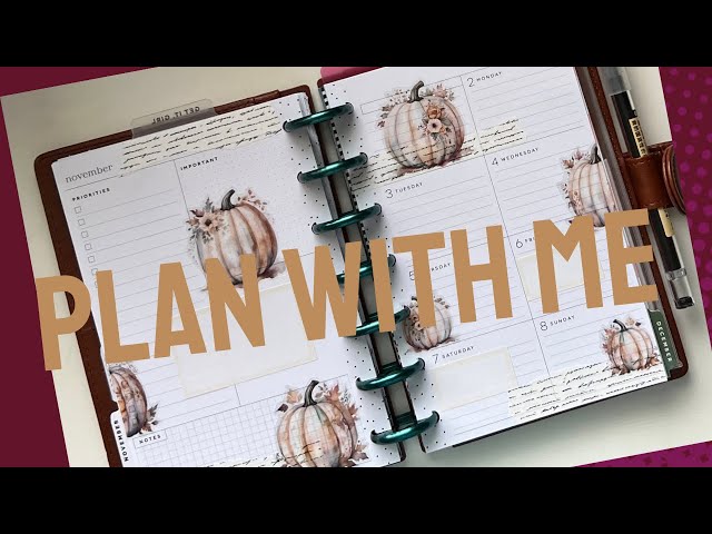 Mini Happy Planner PWM |  Pumpkin Theme