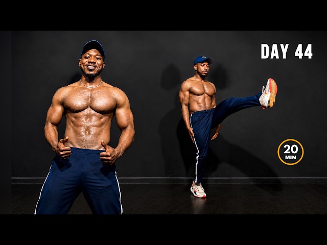 🔥 DAY 44 | 20-Min Fat Burn | Lose Belly Fat At Home | No Equipment | 90-Day Challenge