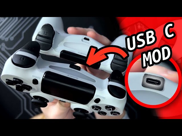 Converting a PS4 DualShock 4 Controller to USB C