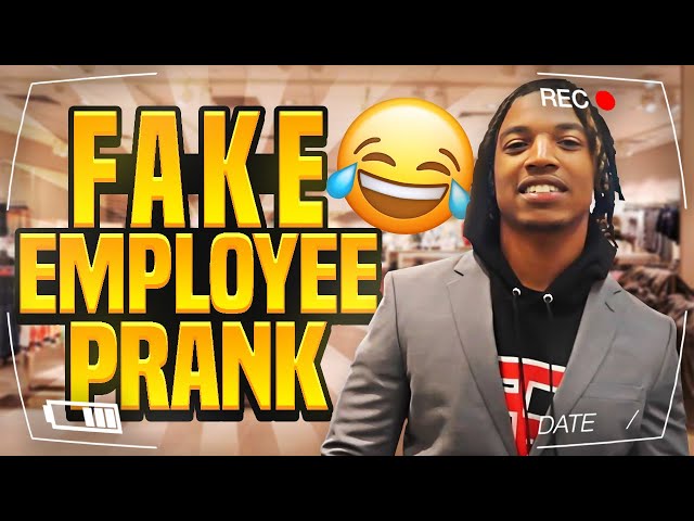 FAKE EMPLOYEE PRANK 😂😂😂 THEY CALLED THE COPS !!! 😳😳😳