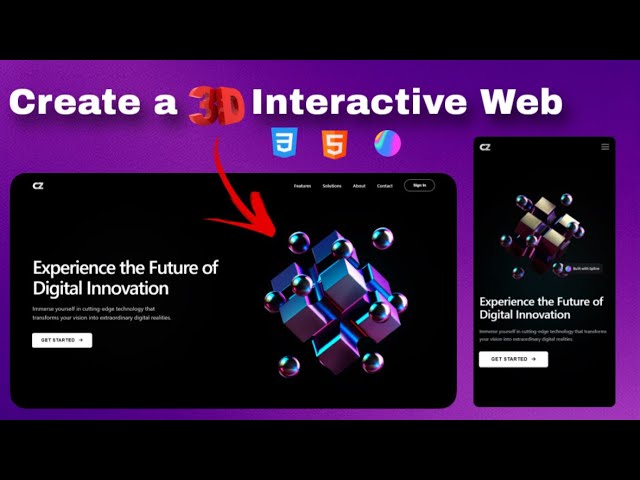 Build a Stunning 3D Website with HTML, CSS & Spline — Step-by-Step Tutorial