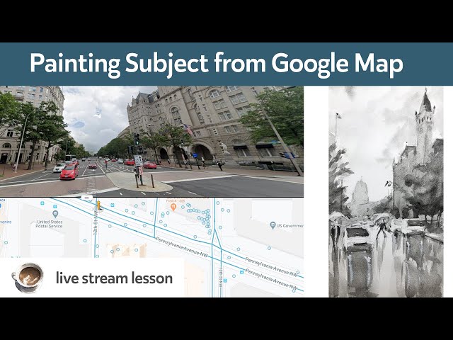 Painting subject from Google Map