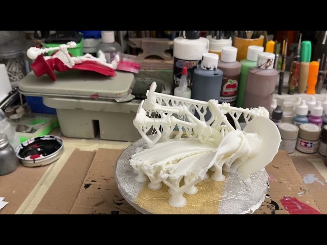 Better method for supports on  3d printer for skeletons