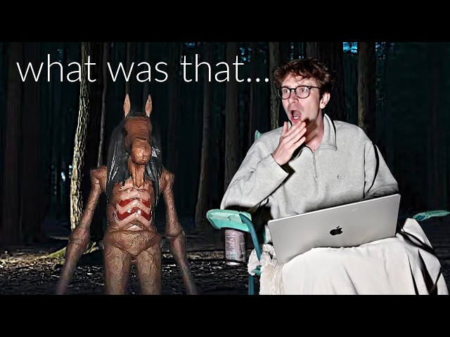 I PLAYED ROBLOX HORROR IN A HAUNTED FOREST 💀