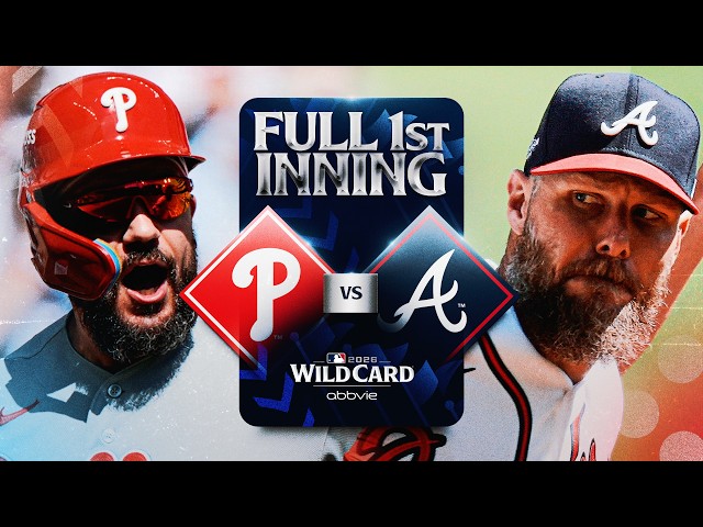 The MLB Postseason is HERE! 🤩 ENTIRE first inning between Phillies & Braves | MLB Highlights