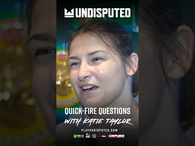 Quickfire Questions with Katie Taylor 🎮 🔥