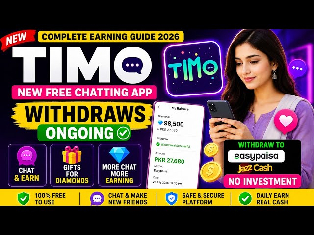 TIMO New Free Chatting App  | Earning & Withdraw Guide 2026