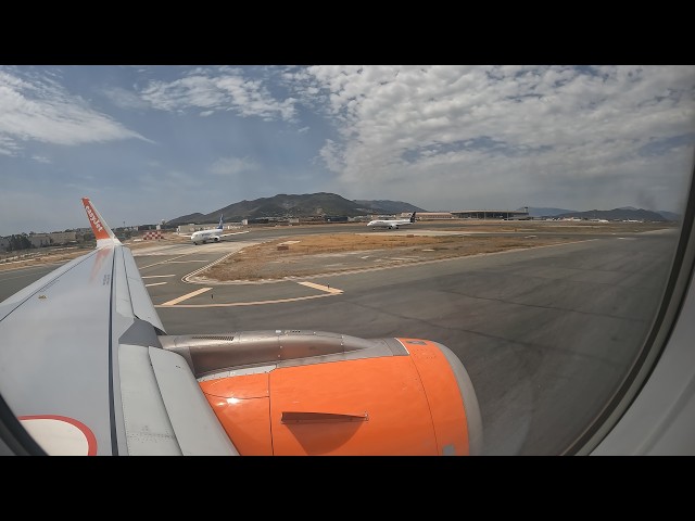 Taxi & Takeoff from Málaga to Birmingham EasyJet Airbus A320neo