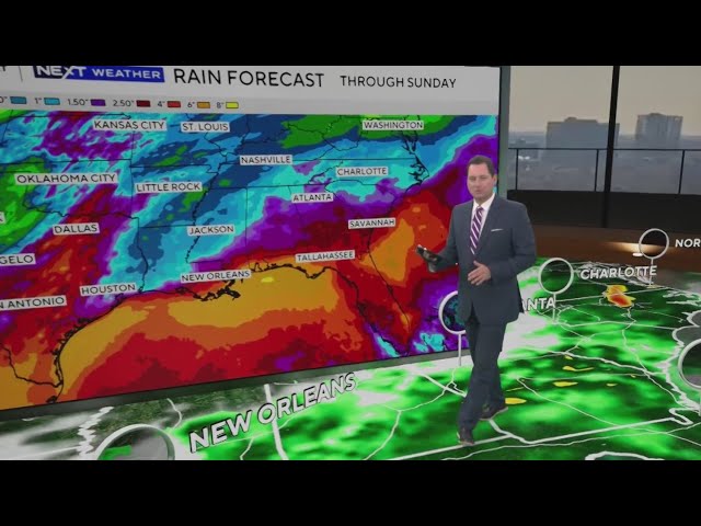 Humidity and rain chances rising as Georgia gets closer to weekend