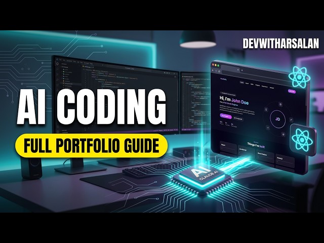 I Built an Animated React Portfolio with Claude AI | React JS + AI Coding