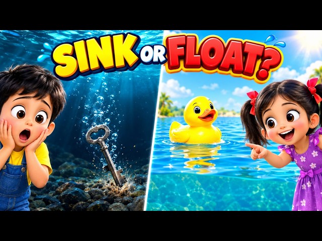 SINK OR FLOAT CHALLENGE! 🎈 Guess the Surprise Items with Hidansh & Nitya