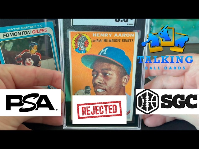 PSA REJECTED to SGC ACCEPTED, Hammering Hank Rookie Reveal