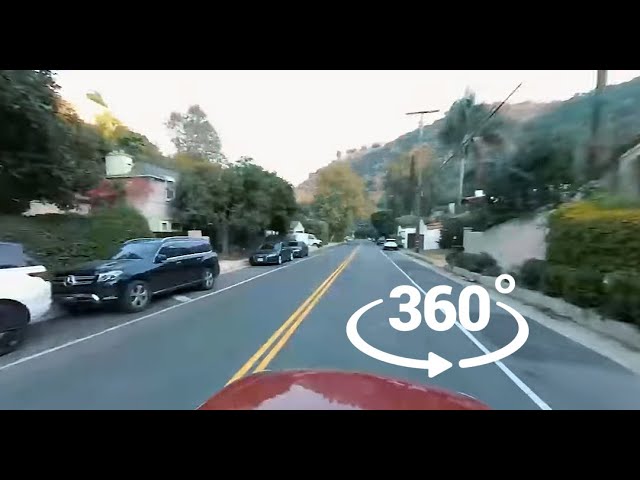 🚗 360° VR Drive Down Mulholland Drive | Before the California Fires | PartyBlimp