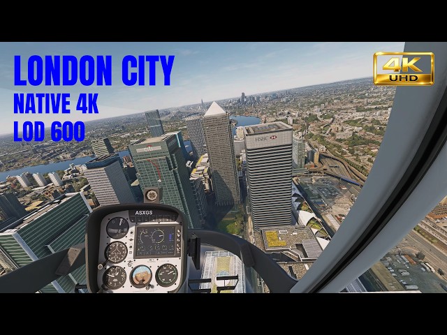 Microsoft Flight Simulator 2020 | London City | RTX 5090 | Ryzen 9 9950X3D2 | 4K DLAA | LOD 600