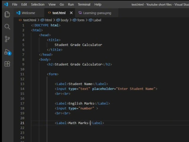 I Built a Student Grade Calculator Using HTML Only! 🤯💻