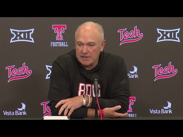 Texas Tech coach Joey McGuire on fighting off distractions Saturday at Cincinnati