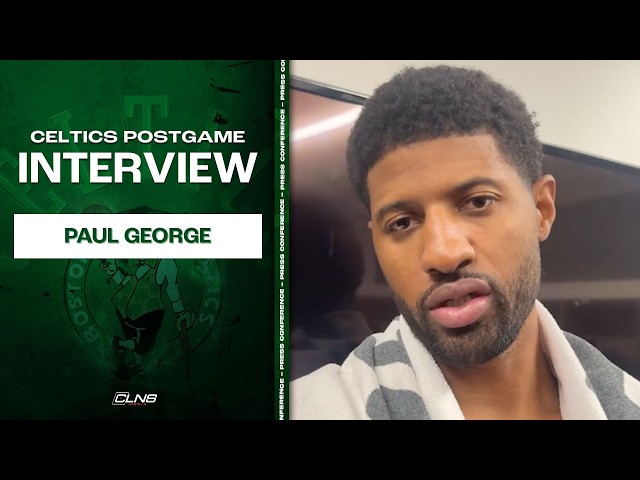 Paul George REACTS to Historic Celtics Debut | Celtics vs Pistons Postgame