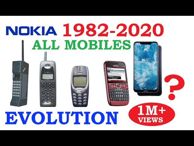 Nokia unforgettable memory   ALL Nokia Mobils 1982 to 2020