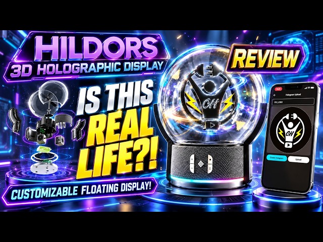 HILDORS Floating 2.5D Visual Effect Display Review – Is This REAL LIFE?! (Customizable Display!)
