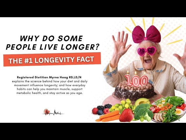 Eat Better, Move More, Age Well!  |  Dietitian Myrna Explains the Science Behind Longevity