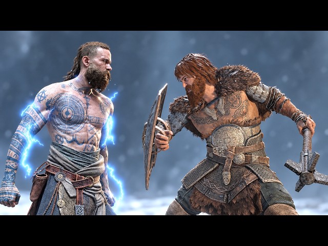 Baldur vs Magni & Modi - God of War Boss vs Boss Fight