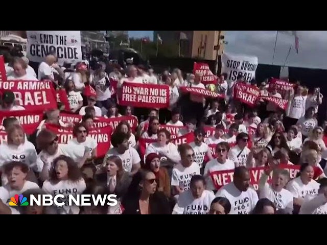 Netanyahu speech prompts walkout, protests
